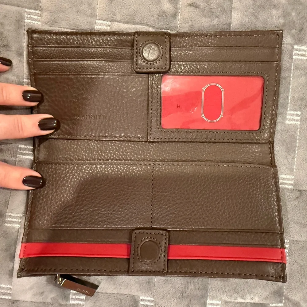 Hammitt Morgan Espresso Brown Suede Bag and North 110 wallet - Picture 6 of 7